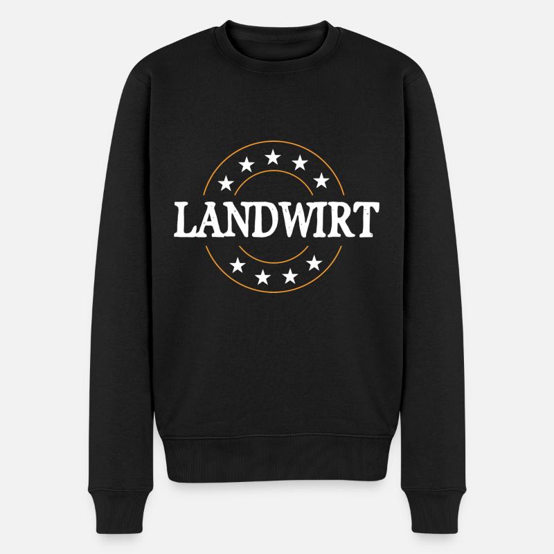 Landwirt Beruf - Männer Premium Bio Pullover - Schwarz