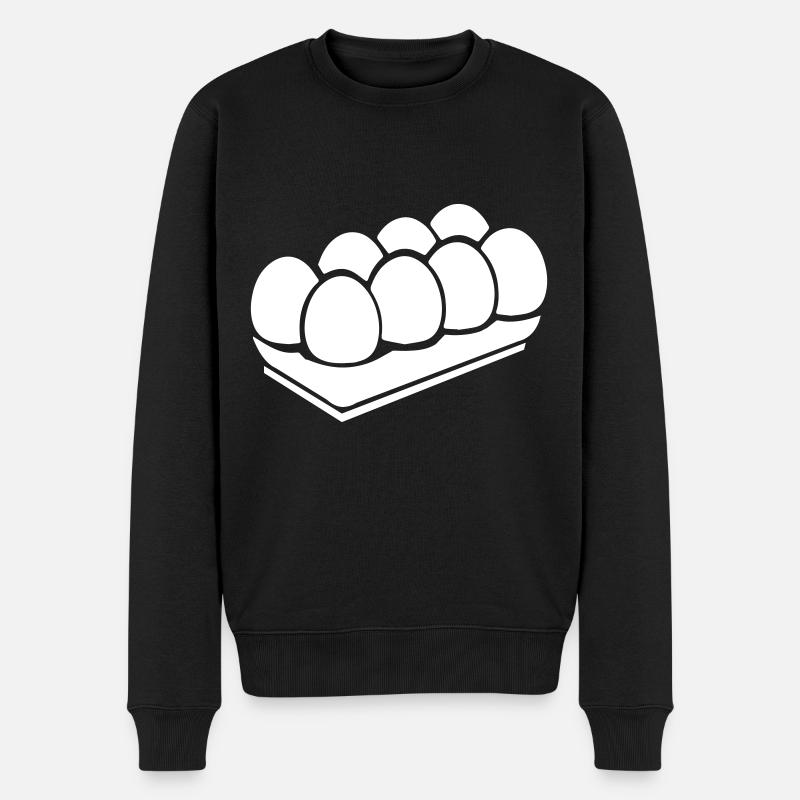 Symbole des œufs - Pull Premium bio Homme - noir