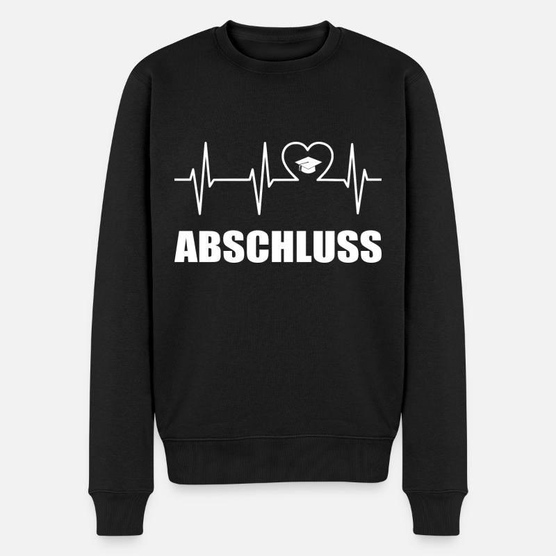 Abschluss - Männer Premium Bio Pullover - Schwarz