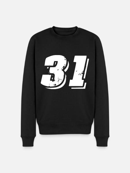 31 Symbole numérique - Pull Premium bio Homme - noir