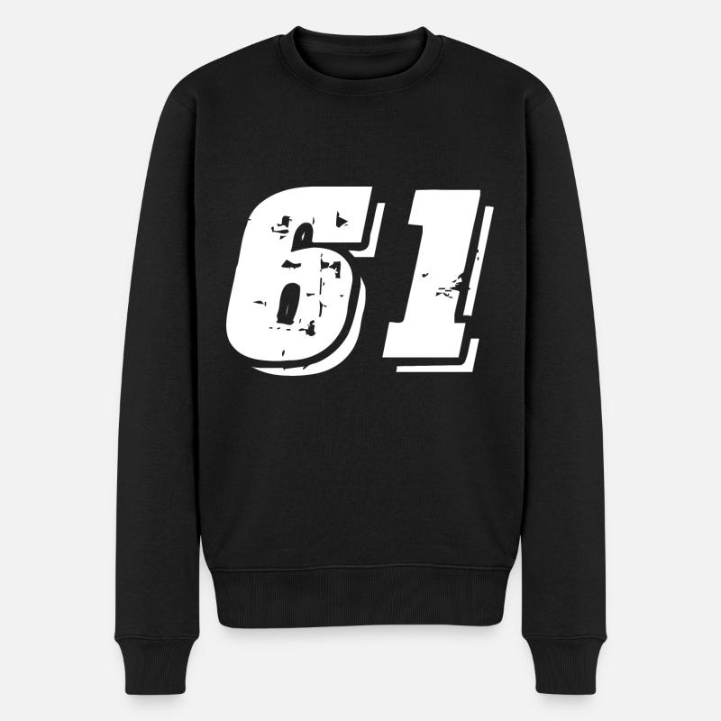 Symbole numérique 61 - Pull Premium bio Homme - noir