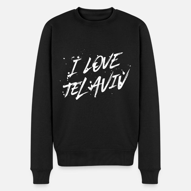 J’adore Tel Aviv - Pull Premium bio Homme - noir