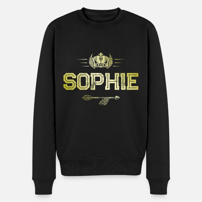 Sophie - Männer Premium Bio Pullover - Schwarz