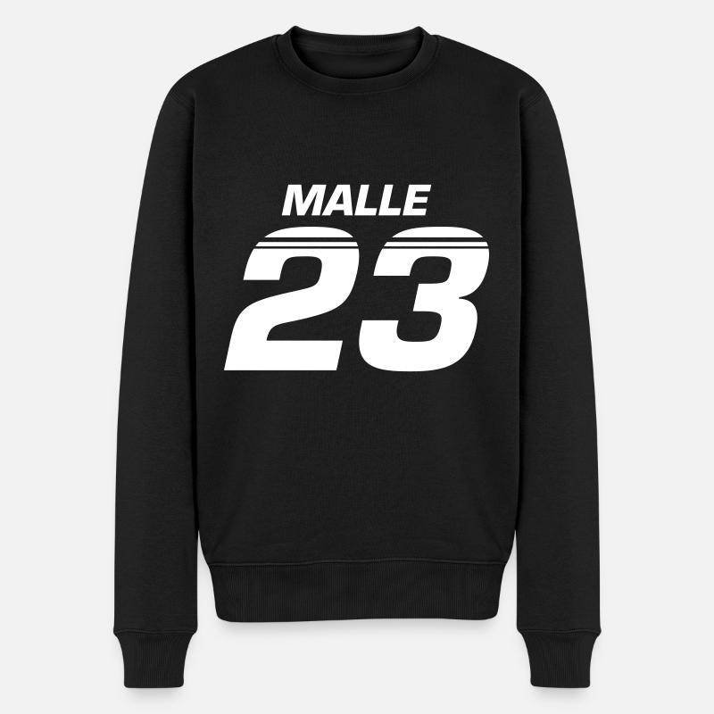 Malle 23 - Männer Premium Bio Pullover - Schwarz