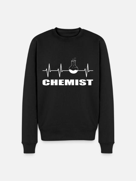 Chemie - Männer Premium Bio Pullover - Schwarz