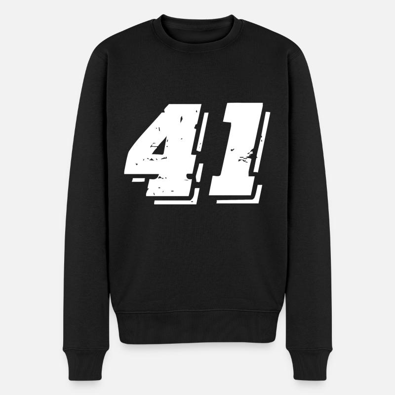 41 Symbole numérique - Pull Premium bio Homme - noir