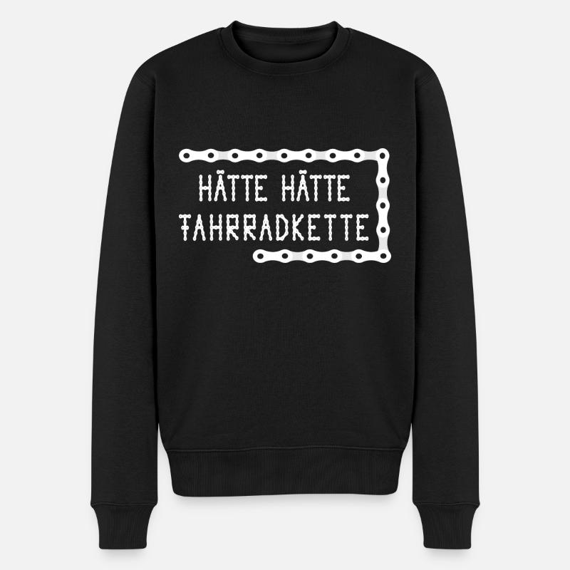 Hätte Hätte - Männer Premium Bio Pullover - Schwarz