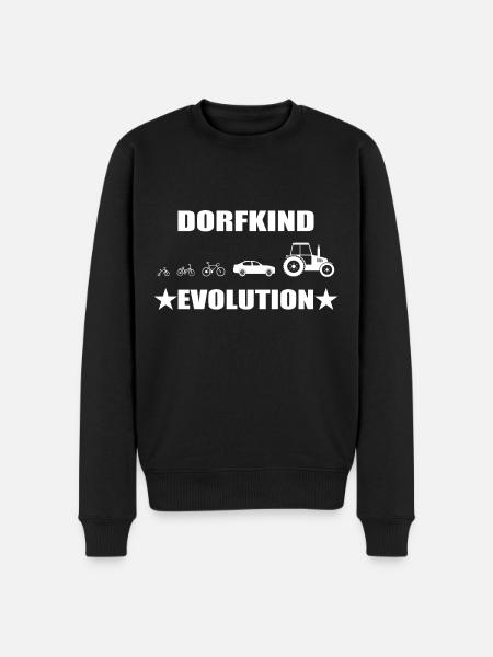 Dorfkind - Männer Premium Bio Pullover - Schwarz