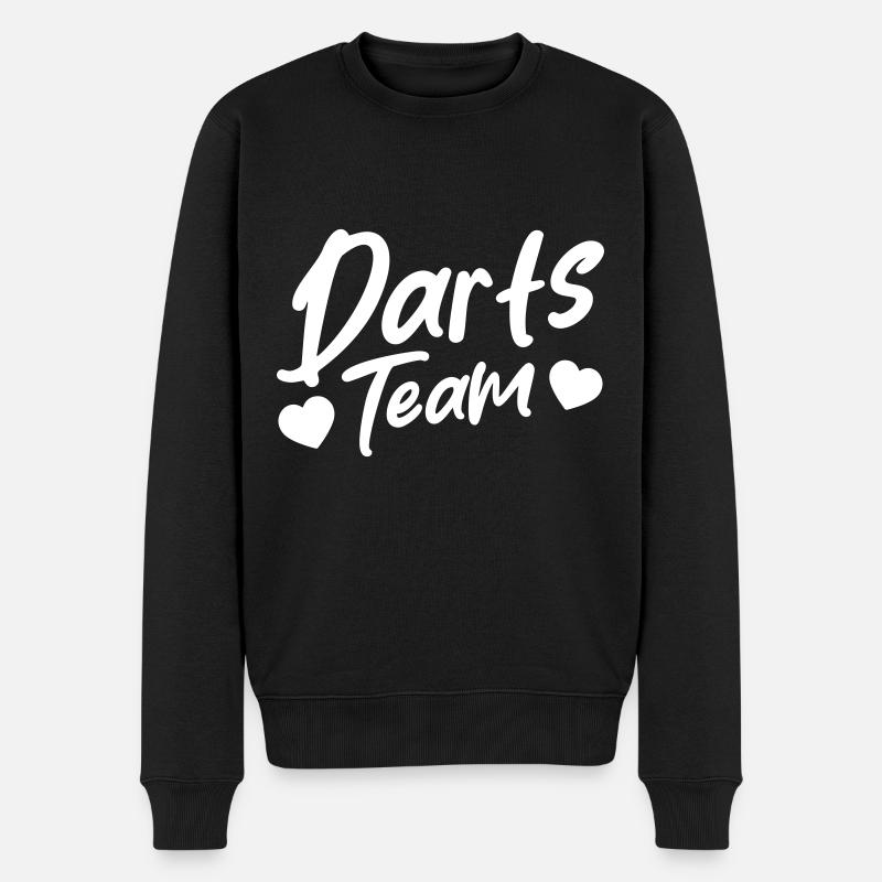 Fléchettes Équipe Coeur Amour - Pull Premium bio Homme - noir