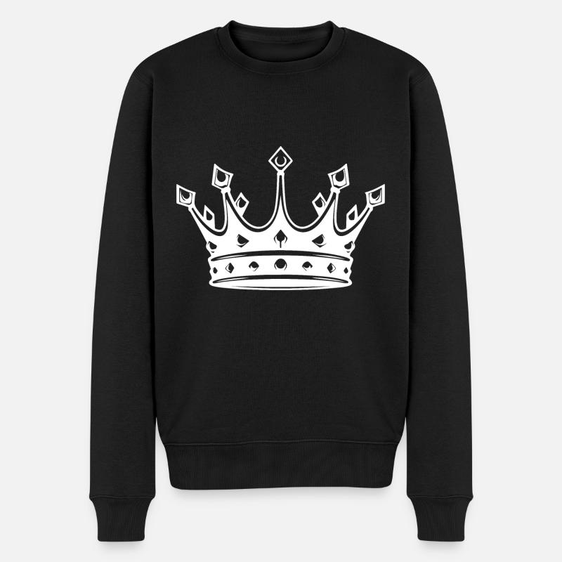 Couronne royale de couronne - Pull Premium bio Homme - noir