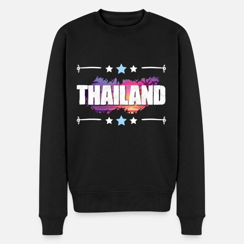 Thaïlande - Pull Premium bio Homme - noir