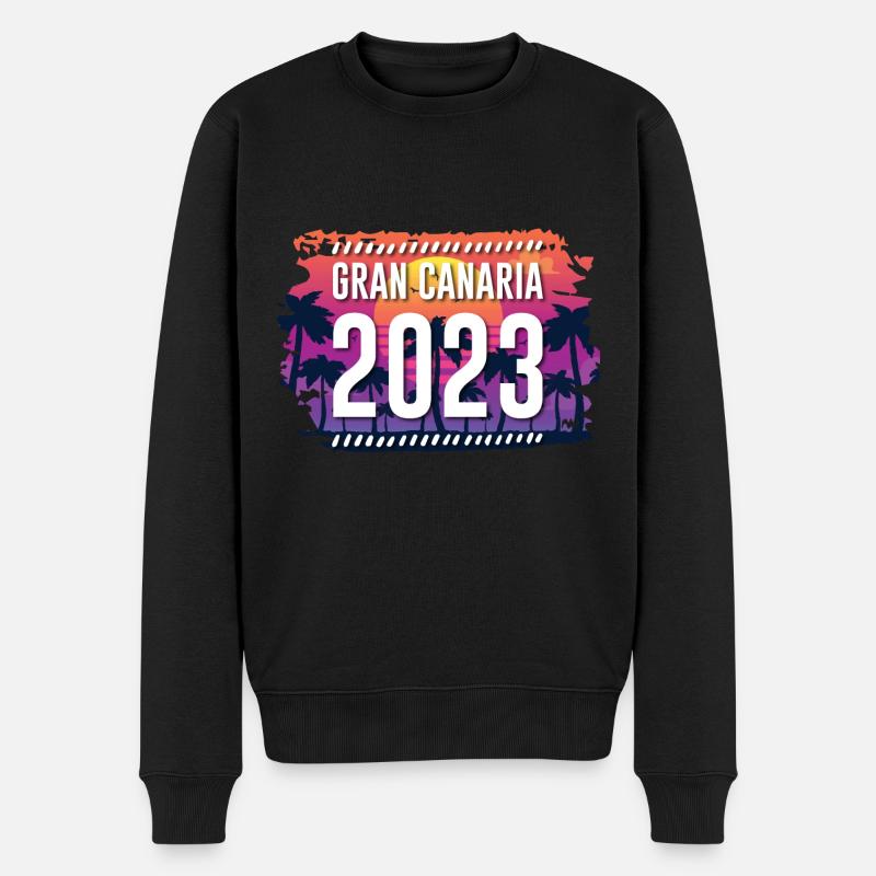 Gran Canaria 2023 - Männer Premium Bio Pullover - Schwarz