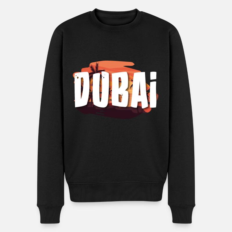 Dubai - Männer Premium Bio Pullover - Schwarz