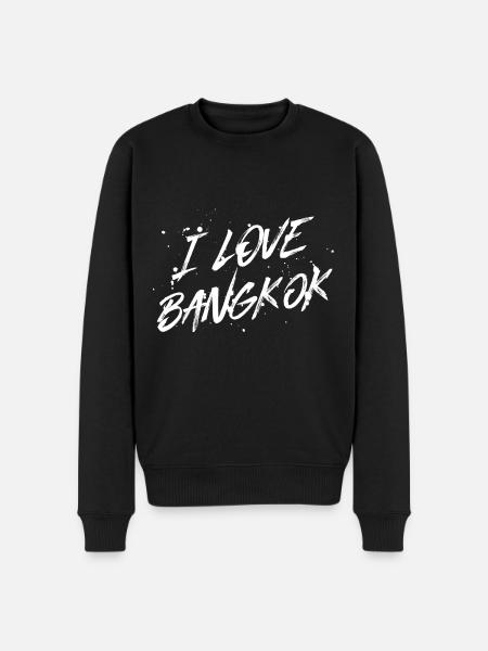 J’aime Bangkok - Pull Premium bio Homme - noir