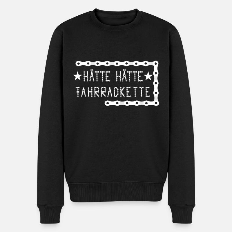 Hätte Hätte - Männer Premium Bio Pullover - Schwarz