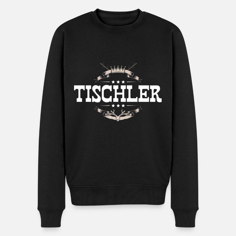 Tischler Beruf - Männer Premium Bio Pullover - Schwarz