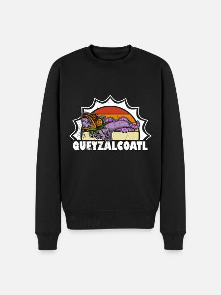Quetzalcoatl Axolotl Mexico Aztecs Deity - Men's Premium Organic Jumper - black
