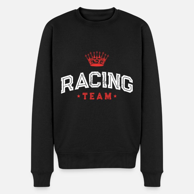 Équipe de course - Pull Premium bio Homme - noir