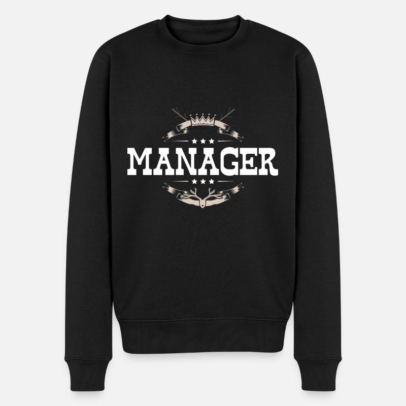 Manager Beruf - Männer Premium Bio Pullover - Schwarz
