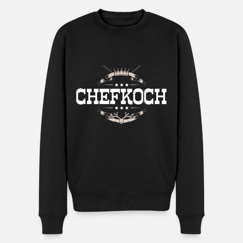 Chefkoch Kochen - Männer Premium Bio Pullover - Schwarz
