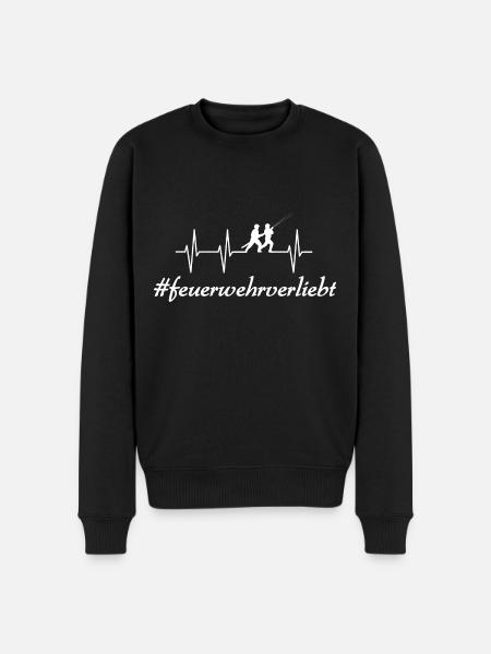 Feuerwehr - Männer Premium Bio Pullover - Schwarz