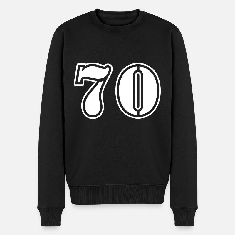 Symbole de 70 chiffres - Pull Premium bio Homme - noir