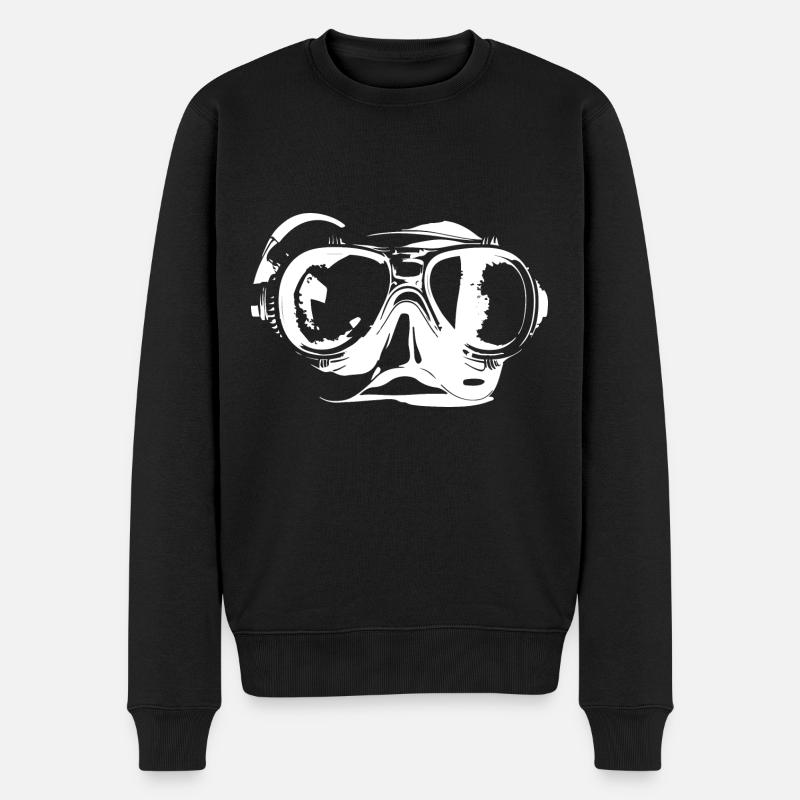 Symboles de plongée Goggles - Pull Premium bio Homme - noir