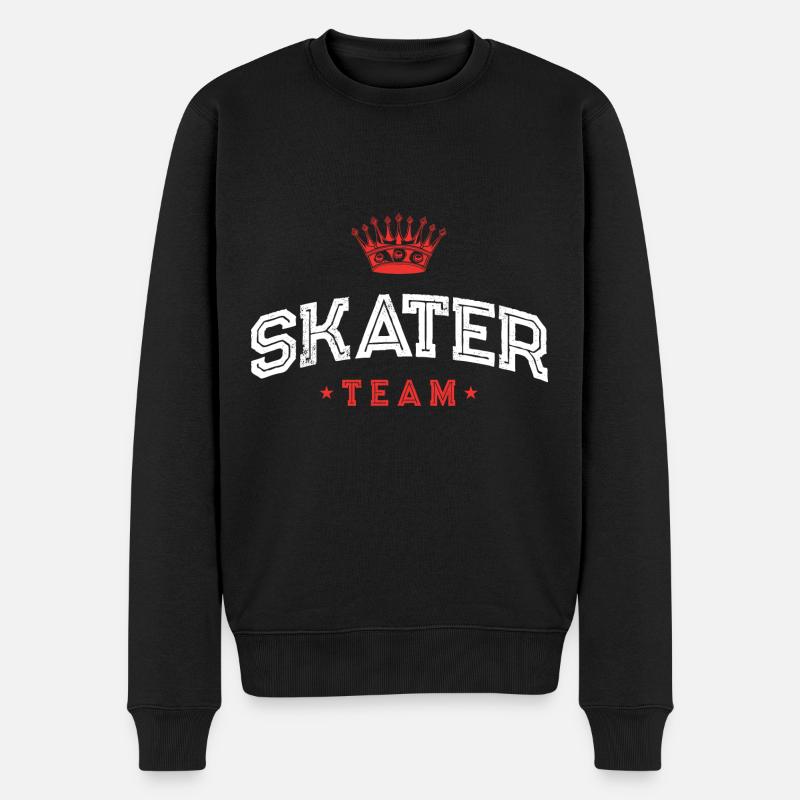 Équipe de patineurs - Pull Premium bio Homme - noir