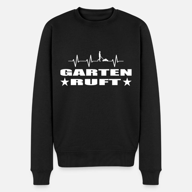 Garten - Männer Premium Bio Pullover - Schwarz