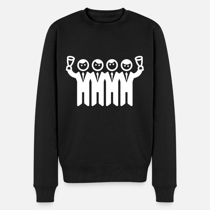 Bräutigam Junggesellenabschied Team - Männer Premium Bio Pullover - Schwarz