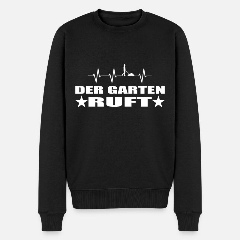 Garten - Männer Premium Bio Pullover - Schwarz