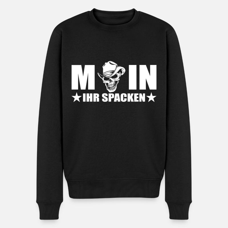 Moin - Männer Premium Bio Pullover - Schwarz