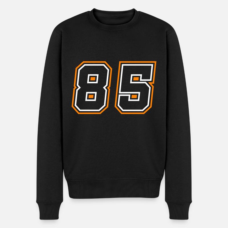 85 Zahl Symbol - Männer Premium Bio Pullover - Schwarz
