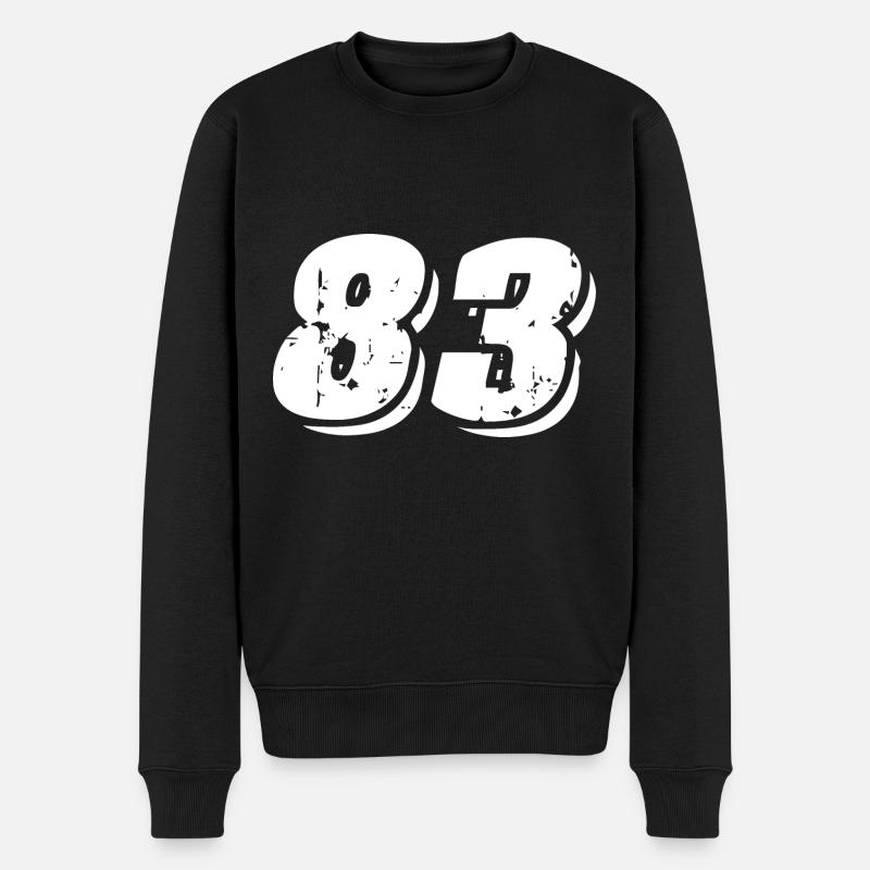 83 Symbole numérique - Pull Premium bio Homme - noir