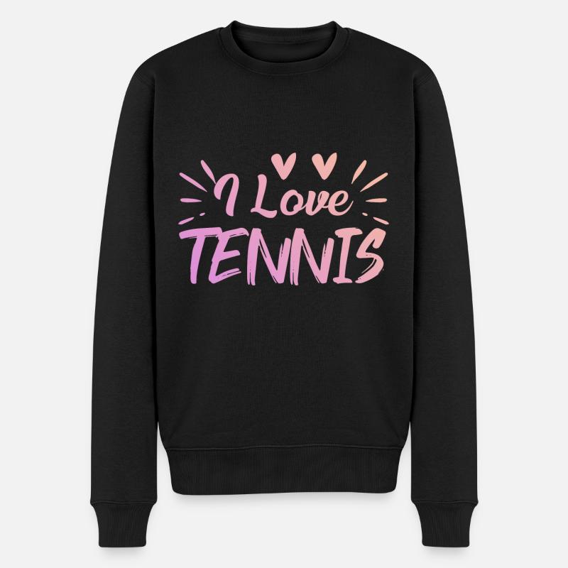 J’adore le tennis - Pull Premium bio Homme - noir