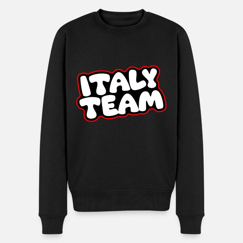 Équipe d’Italie - Pull Premium bio Homme - noir