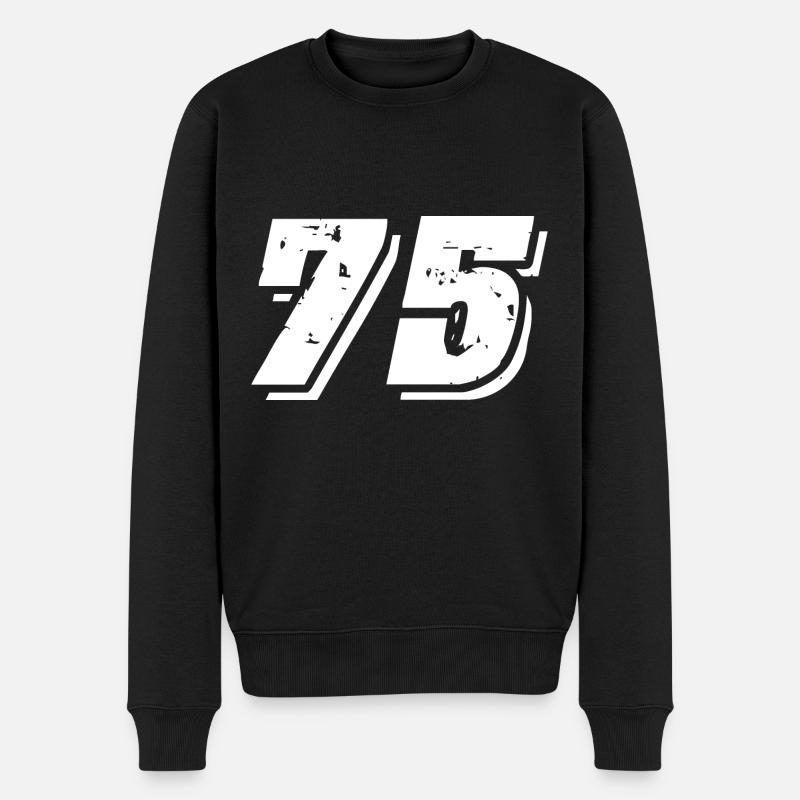Symbole numérique 75 - Pull Premium bio Homme - noir