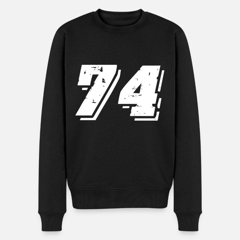 Symbole numérique 74 - Pull Premium bio Homme - noir