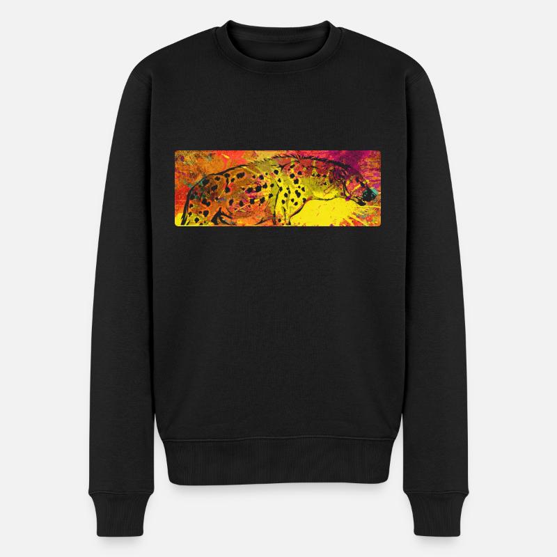 Hyène - Pull Premium bio Homme - noir