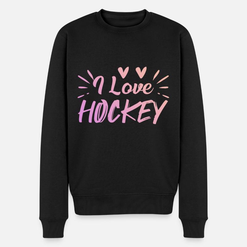 J’adore le hockey - Pull Premium bio Homme - noir