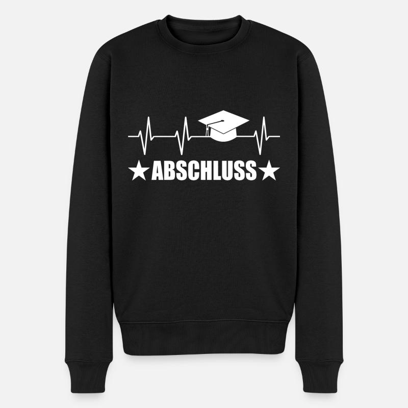 Abschluss - Männer Premium Bio Pullover - Schwarz