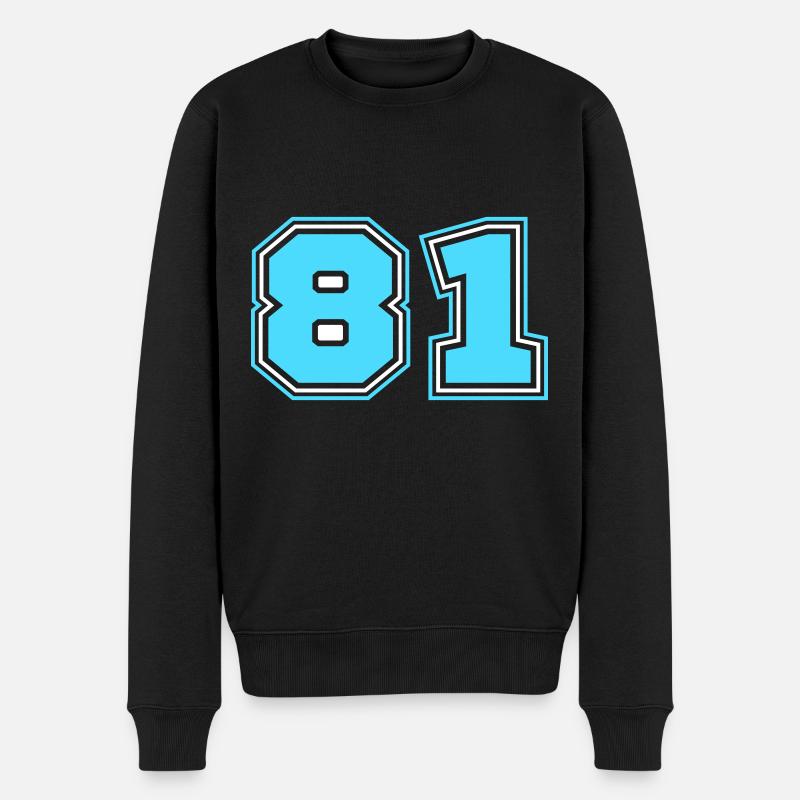 Numéro 81 - Pull Premium bio Homme - noir