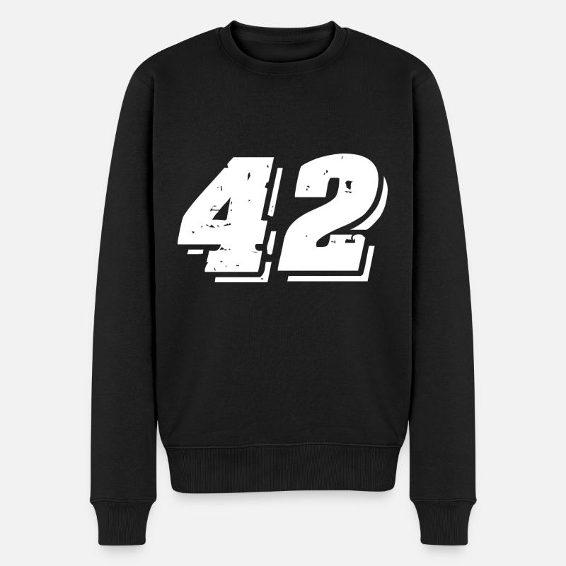 Symbole numérique 42 - Pull Premium bio Homme - noir