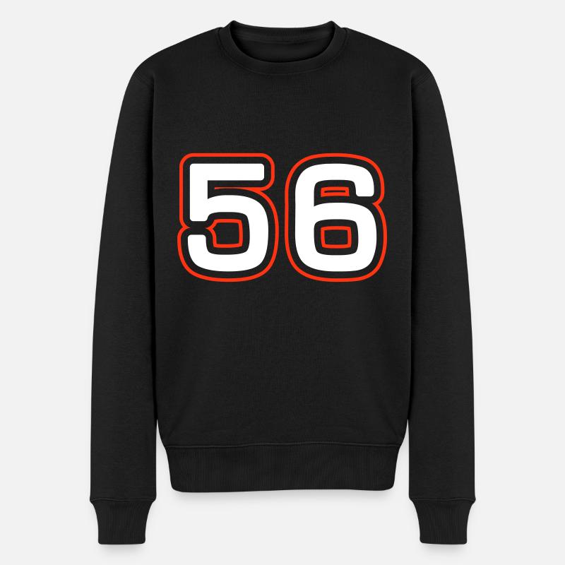 56 Symbole numérique - Pull Premium bio Homme - noir