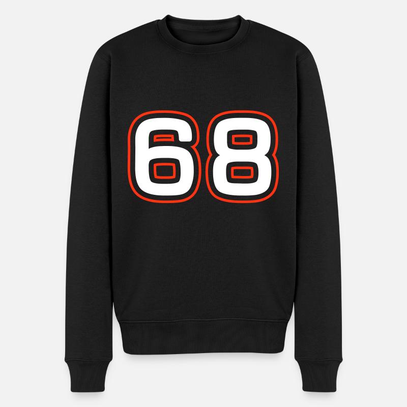 Symbole numérique 68 - Pull Premium bio Homme - noir