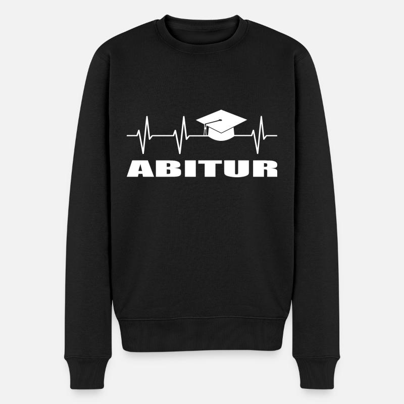 Abitur - Männer Premium Bio Pullover - Schwarz