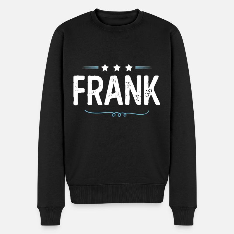 Frank - Männer Premium Bio Pullover - Schwarz