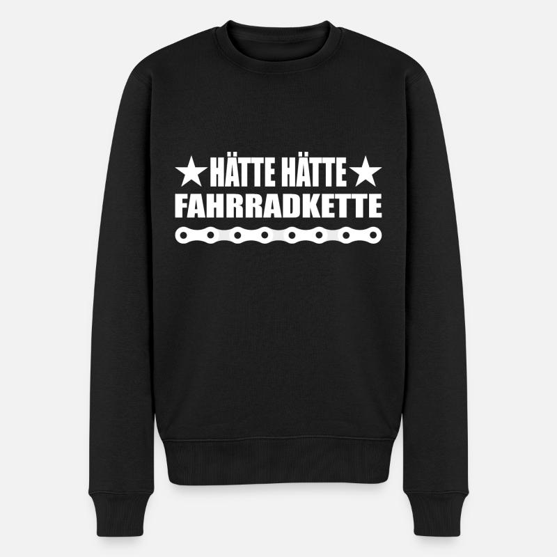 Hätte Hätte - Männer Premium Bio Pullover - Schwarz