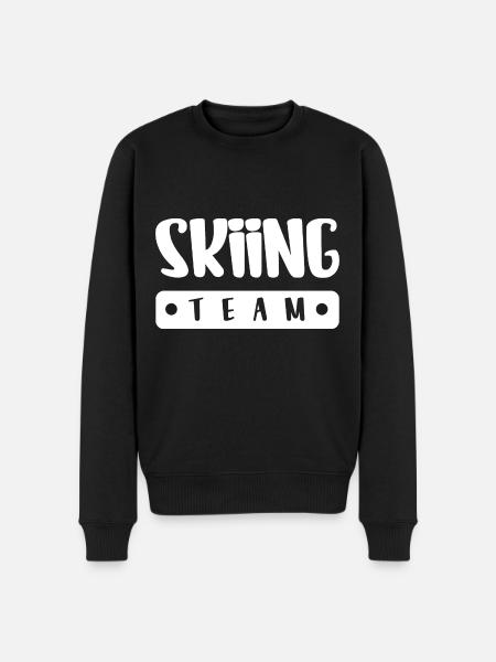 Skiing Team - Men's Premium Organic Jumper - black