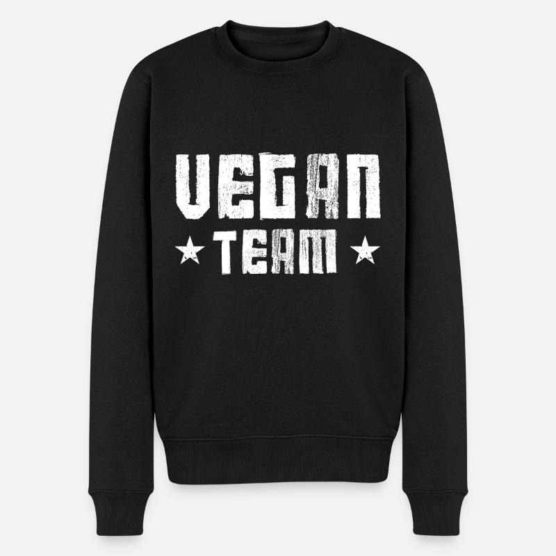 Équipe végétalienne - Pull Premium bio Homme - noir